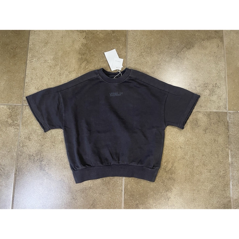 NWT Zara Kids Gray Short Sleeve T-Shirt Size 8-9 Years Fleeced Oversized